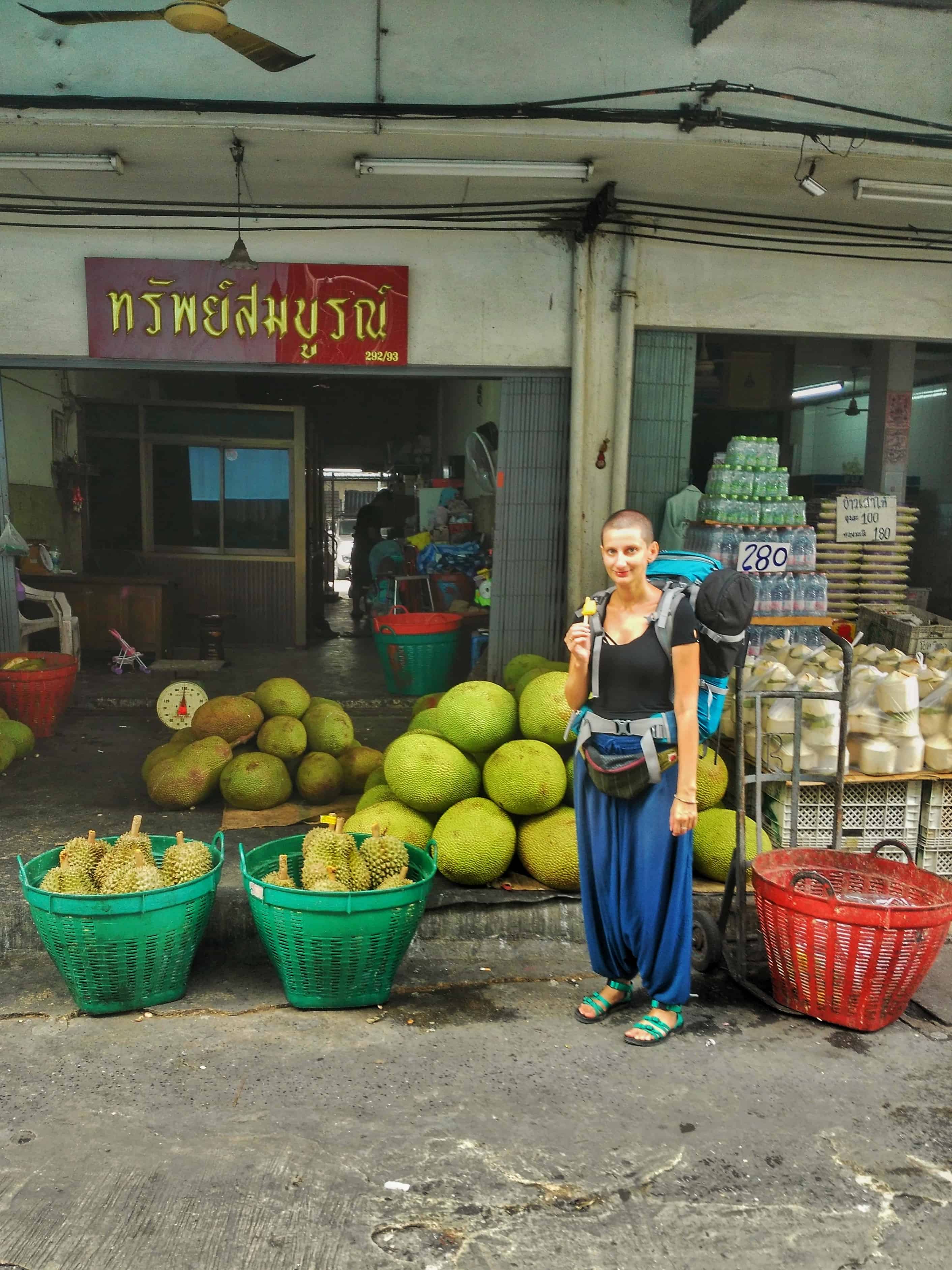 Bangkok, durian, food market