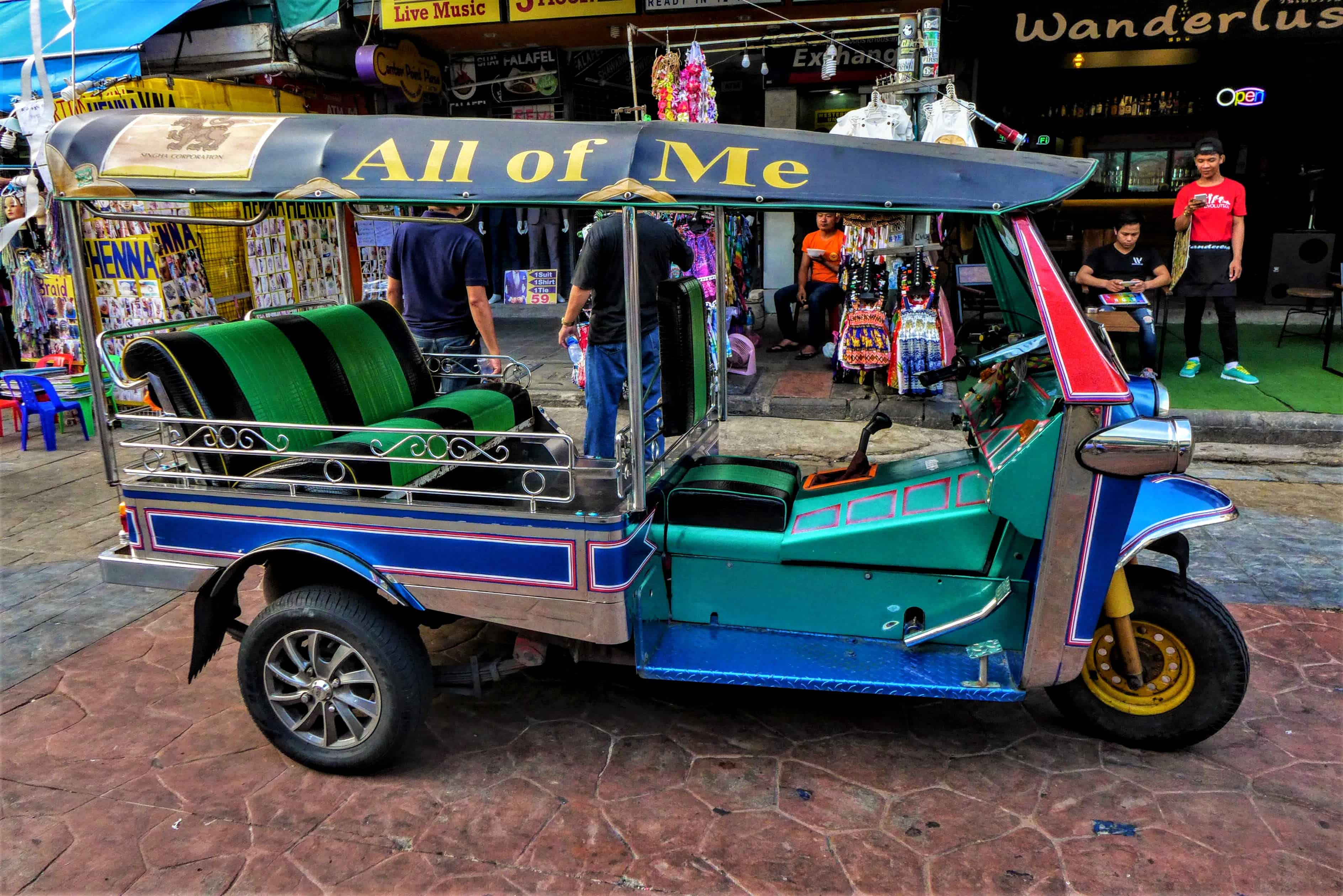 kierowca tuk tuka, Bangkok, Tajlandia, Kambodża