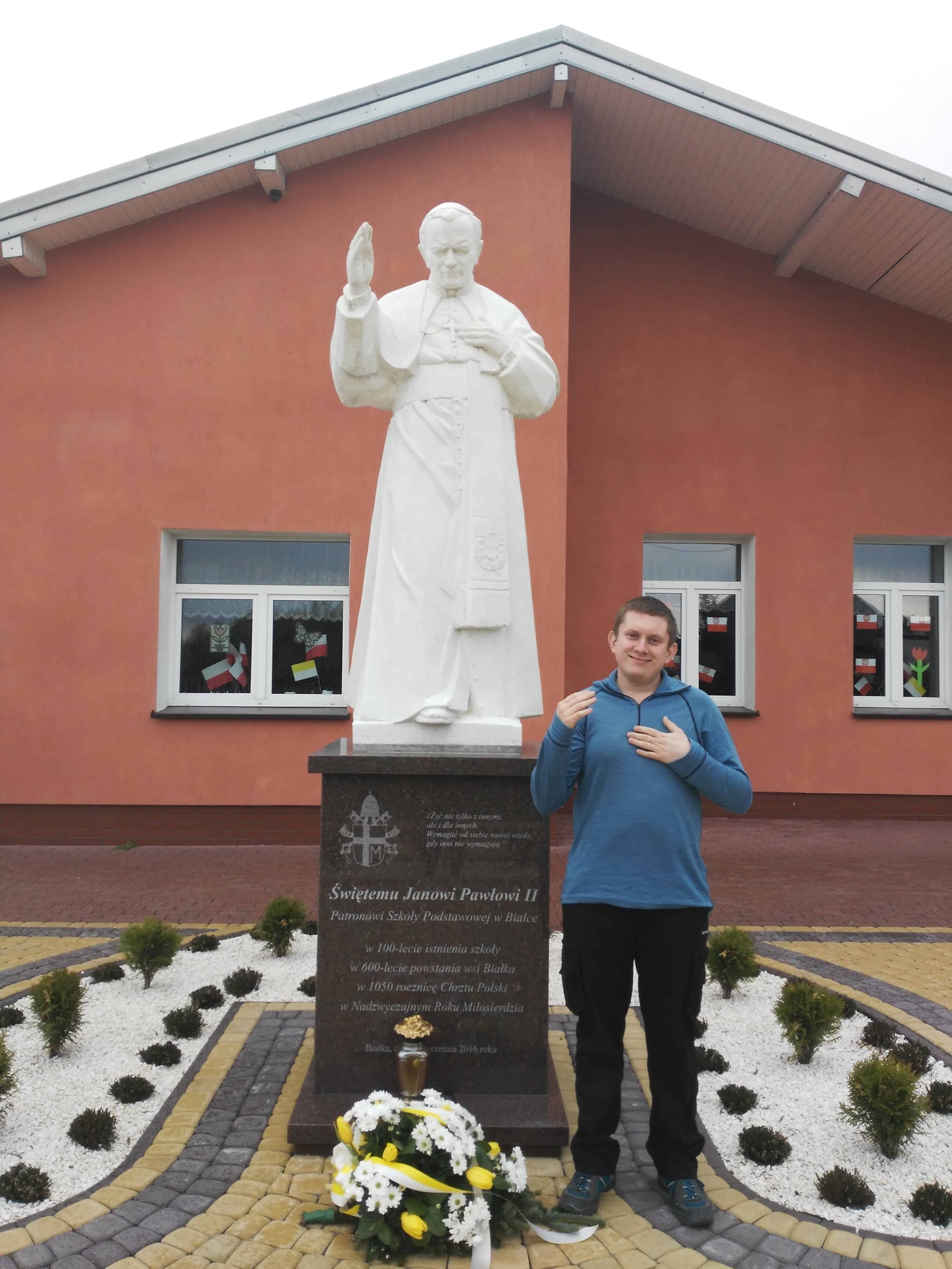 Pomniki Jana Pawła II Białka Podlasie